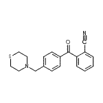 CAS 登录号：898782-40-6， 2-[4-(4-硫代吗啉基甲基)苯甲酰基]苯甲腈