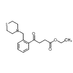 CAS 登录号：898782-60-0， 乙基4-氧代-4-[2-(4-硫代吗啉基甲基)苯基]丁酸酯