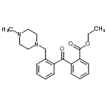 CAS#: 898782-89-3, Ethyl 2-{2-[(4-methyl-1-piperazinyl)methyl]benzoyl}benzoate