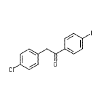 CAS 登录号：898784-08-2， 2-(4-氯苯基)-1-(4-碘苯基)乙酮