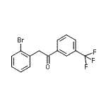 CAS#: 898784-17-3, 2-(2-Bromophenyl)-1-[3-(trifluoromethyl)phenyl]ethanone