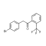 CAS 登录号：898784-23-1， 2-(4-溴苯基)-1-[2-(三氟甲基)苯基]乙酮