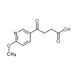 CAS 登录号：898784-56-0， 4-(6-甲氧基-3-吡啶基)-4-氧代丁酸