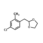 CAS 登录号：898785-13-2， 2-(4-氯-2-甲基苄基)-1,3-二氧戊环