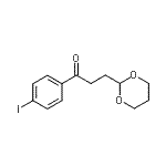 CAS 登录号：898785-52-9， 3-(1,3-二恶烷-2-基)-1-(4-碘苯基)-1-丙酮