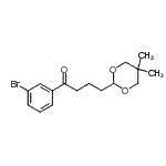 CAS#: 898785-72-3, 1-(3-Bromophenyl)-4-(5,5-dimethyl-1,3-dioxan-2-yl)-1-butanone