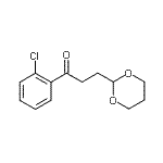 CAS 登录号：898785-82-5， 1-(2-氯苯基)-3-(1,3-二恶烷-2-基)-1-丙酮