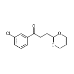 CAS 登录号：898785-84-7， 1-(3-氯苯基)-3-(1,3-二恶烷-2-基)-1-丙酮