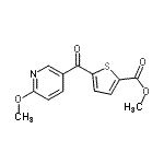 CAS#: 898786-20-4, Methyl 5-[(6-methoxy-3-pyridinyl)carbonyl]-2-thiophenecarboxylate