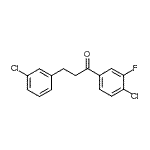 CAS 登录号：898787-18-3， 1-(4-氯-3-氟苯基)-3-(3-氯苯基)-1-丙酮
