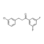 CAS 登录号：898787-46-7， 3-(3-氯苯基)-1-(3,5-二氟苯基)-1-丙酮