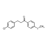 CAS 登录号：898787-82-1， 3-(4-氯苯基)-1-[4-(甲硫基)苯基]-1-丙酮