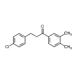 CAS 登录号：898788-06-2， 3-(4-氯苯基)-1-(3,4-二甲基苯基)-1-丙酮