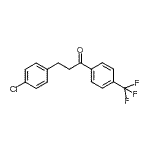CAS 登录号：898788-29-9， 3-(4-氯苯基)-1-[4-(三氟甲基)苯基]-1-丙酮
