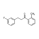 CAS 登录号：898788-65-3， 3-(3-氟苯基)-1-(2-甲基苯基)-1-丙酮