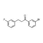 CAS 登录号：898789-02-1， 1-(3-溴苯基)-3-(3-氟苯基)-1-丙酮