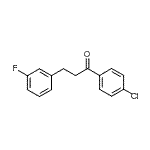 CAS 登录号：898789-11-2， 1-(4-氯苯基)-3-(3-氟苯基)-1-丙酮