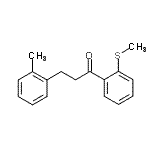 CAS 登录号：898789-34-9， 3-(2-甲基苯基)-1-[2-(甲硫基)苯基]-1-丙酮
