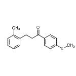 CAS 登录号：898789-36-1， 3-(2-甲基苯基)-1-[4-(甲硫基)苯基]-1-丙酮
