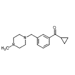 CAS#: 898789-39-4, Cyclopropyl{3-[(4-methyl-1-piperazinyl)methyl]phenyl}methanone