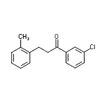CAS 登录号：898789-42-9， 1-(3-氯苯基)-3-(2-甲基苯基)-1-丙酮