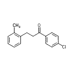 CAS 登录号：898789-44-1， 1-(4-氯苯基)-3-(2-甲基苯基)-1-丙酮