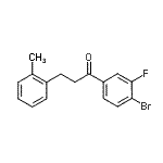 CAS 登录号：898789-62-3， 1-(4-溴-3-氟苯基)-3-(2-甲基苯基)-1-丙酮