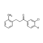 CAS 登录号：898789-66-7， 1-(3-氯-4-氟苯基)-3-(2-甲基苯基)-1-丙酮