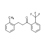 CAS 登录号：898789-73-6， 3-(2-甲基苯基)-1-[2-(三氟甲基)苯基]-1-丙酮