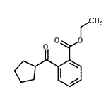 CAS#: 898791-38-3, Ethyl 2-(cyclopentylcarbonyl)benzoate