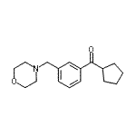 CAS#: 898792-40-0, Cyclopentyl[3-(4-morpholinylmethyl)phenyl]methanone