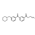 CAS#: 898792-78-4, Ethyl 3-[3-(1-piperidinylmethyl)benzoyl]benzoate