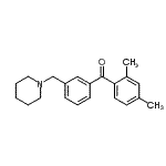 CAS 登录号：898793-11-8， (2,4-二甲基苯基)[3-(1-哌啶基甲基)苯基]甲酮