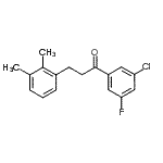 CAS 登录号：898793-19-6， 1-(3-氯-5-氟苯基)-3-(2,3-二甲基苯基)-1-丙酮