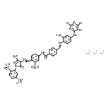 CAS#: 89923-45-5, Trisodium 2-{3-methyl-4-[(4-{[4-({2-methyl-4-[(2,5,6-trichloro-4-pyrimidinyl)amino]phenyl}diazenyl)benzoyl]amino}-2-sulfonatophenyl)diazenyl]-5-oxo-4,5-dihydro-1H-pyrazol-1-yl}-1,4-benzenedisulfonate