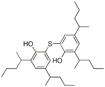 CAS 登录号:90-67-5, 2,2'-硫代双(4,6-二仲戊基苯酚)