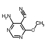 CAS#: 900480-19-5, 4-Amino-6-methoxy-5-pyrimidinecarbonitrile