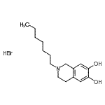 CAS 登录号：900784-89-6， 2-庚基-1,2,3,4-四氢-6,7-异喹啉二醇氢溴酸盐(1:1)