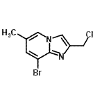 CAS 登录号：901124-75-2， 8-溴-2-(氯甲基)-6-甲基咪唑并[1,2-a]吡啶