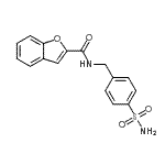 CAS 登录号：90141-25-6， N-(4-氨基磺酰基苄基)-1-苯并呋喃-2-甲酰胺