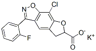 CAS 登录号：90247-09-9， 8-氯-3-(2-氟苯基)-5,6-二氢呋喃并[3,2-f]-1,2-苯并异恶唑-6-羧酸钾盐