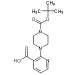 CAS#: 902835-85-2, 2-(4-{[(2-Methyl-2-propanyl)oxy]carbonyl}-1-piperazinyl)nicotinic acid