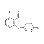 CAS#: 902836-82-2, 2-(4-Chlorophenoxy)-6-fluorobenzaldehyde