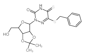 CAS#: 90302-12-8, 6-Benzylsulfanyl-2-[4-(hydroxymethyl)-7,7-dimethyl-3,6,8-trioxabicyclo [3.3.0]oct-2-yl]-5-sulfanylidene-1,2,4-triazin-3-one