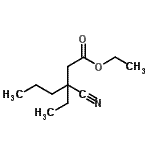 CAS 登录号：90355-26-3， 乙基3-氰基-3-乙基己酸酯