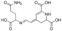 CAS 登录号：904-62-1， 1,2,3,4-四氢-4-[2-(1-羧基-3-氨基甲酰基丙基亚氨基)乙亚基]-2,6-吡啶二羧酸