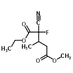 CAS 登录号：90428-57-2， 1-乙基5-甲基2-氰基-2-氟-3-甲基戊二酸酯