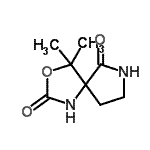 CAS#: 90434-74-5, 4,4-Dimethyl-3-oxa-1,7-diazaspiro[4.4]nonane-2,6-dione