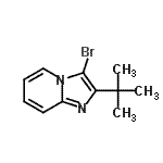 CAS 登录号：904813-48-5， 3-溴-2-(2-甲基-2-丙基)咪唑并[1,2-a]吡啶