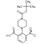 CAS 登录号：904814-87-5， 2-(4-{[(2-甲基-2-丙基)氧基]羰基}-1-哌嗪基)-3-硝基苯甲酸